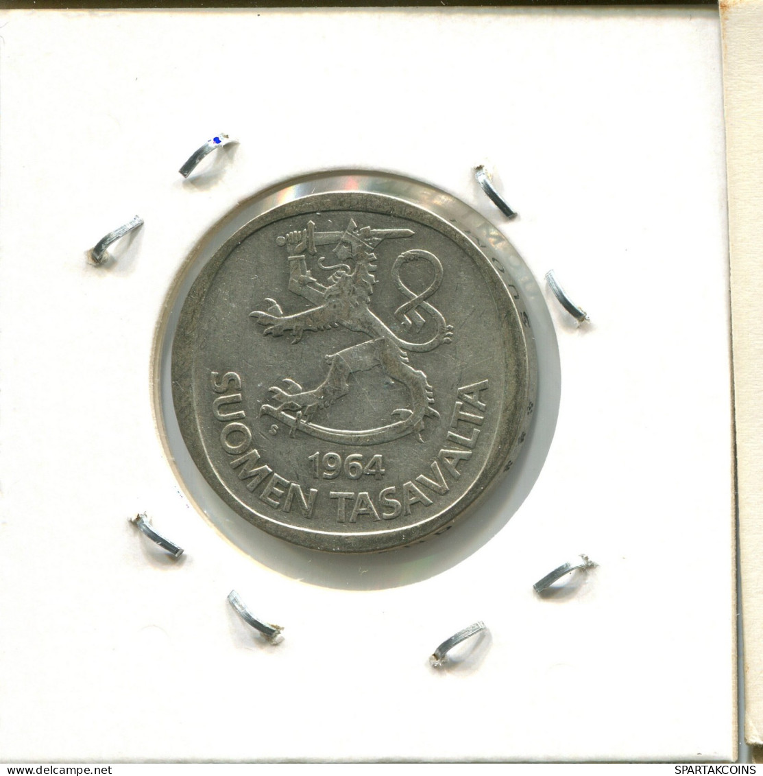 1 MARKKA 1964 FINLANDIA FINLAND Moneda #AW333.E.A - Finlande