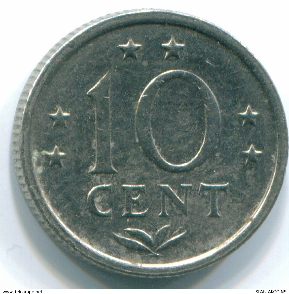 10 CENTS 1971 ANTILLAS NEERLANDESAS Nickel Colonial Moneda #S13442.E.A - Niederländische Antillen