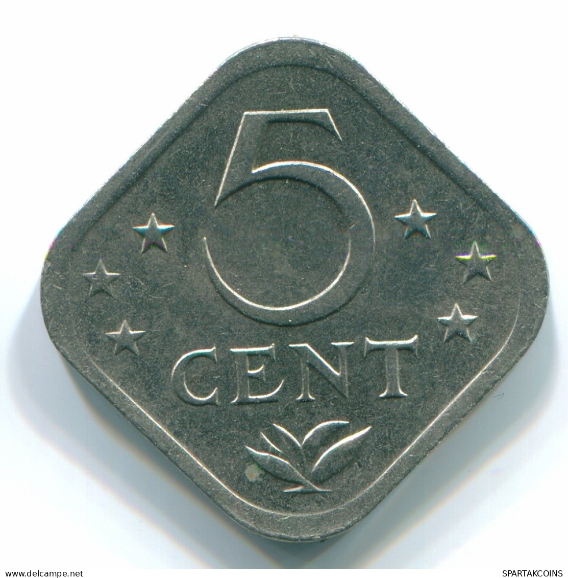 5 CENTS 1982 ANTILLES NÉERLANDAISES Nickel Colonial Pièce #S12361.F.A - Niederländische Antillen