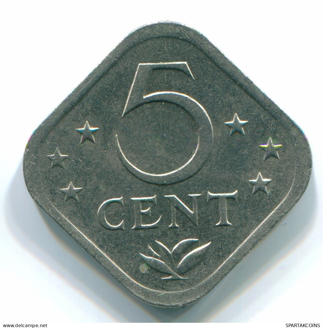 5 CENTS 1982 ANTILLES NÉERLANDAISES Nickel Colonial Pièce #S12361.F.A - Netherlands Antilles