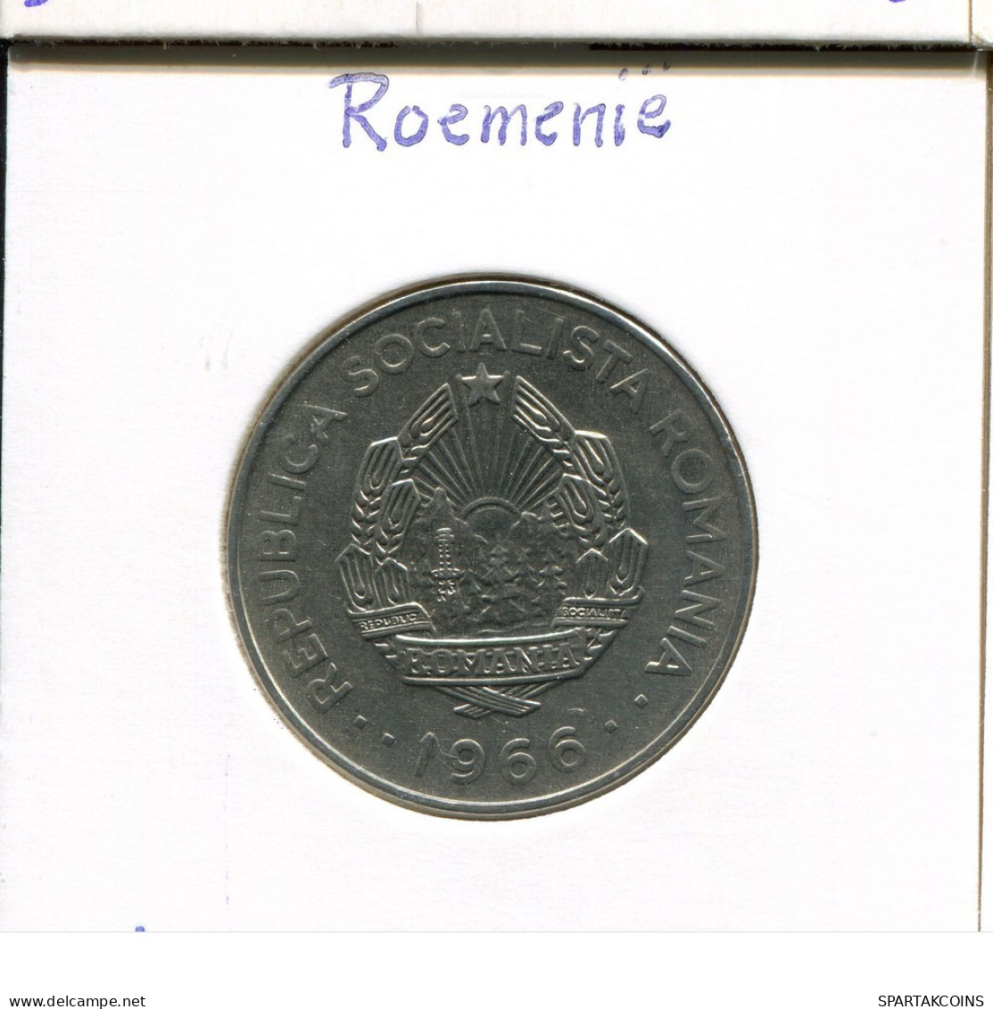 3 LEI 1966 ROUMANIE ROMANIA Pièce #AP668.2.F.A - Roemenië