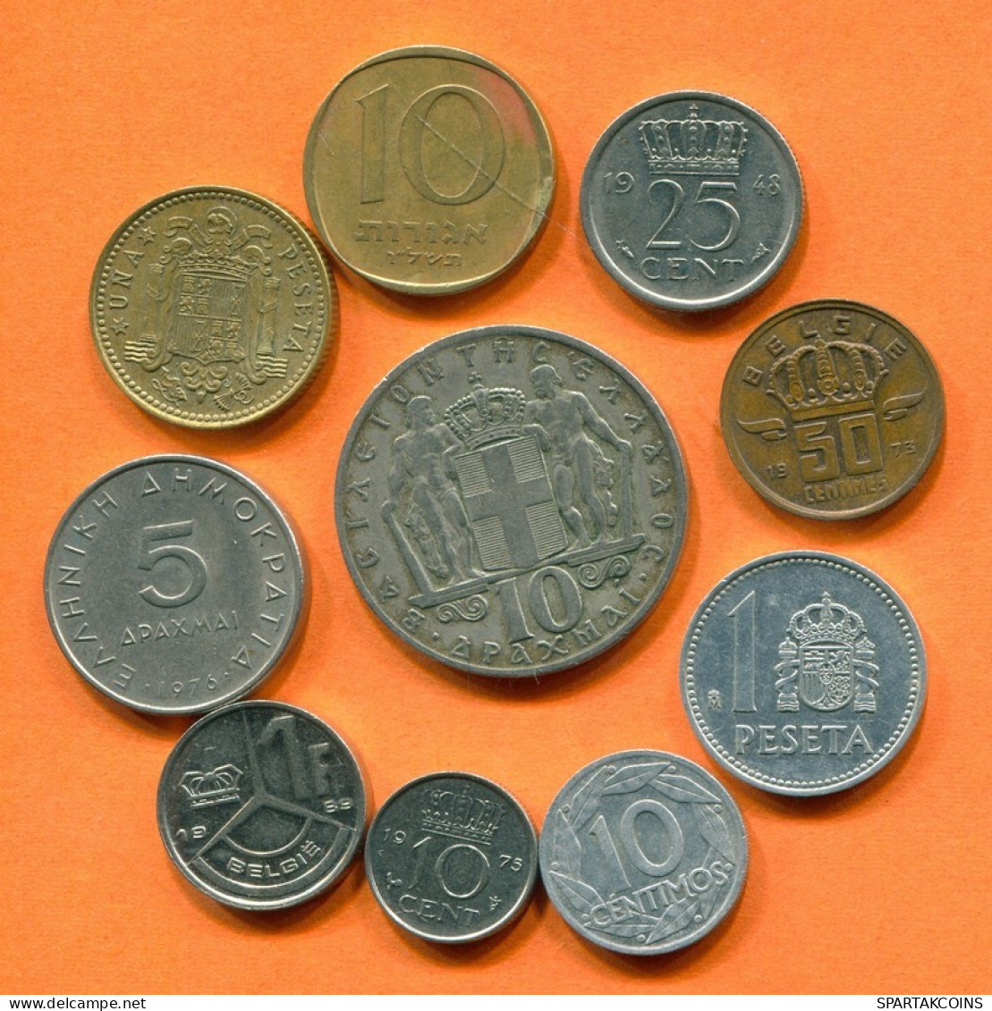 Collection WORLD Coin Mixed Lot Different COUNTRIES And REGIONS #L10135.1.U.A - Andere & Zonder Classificatie