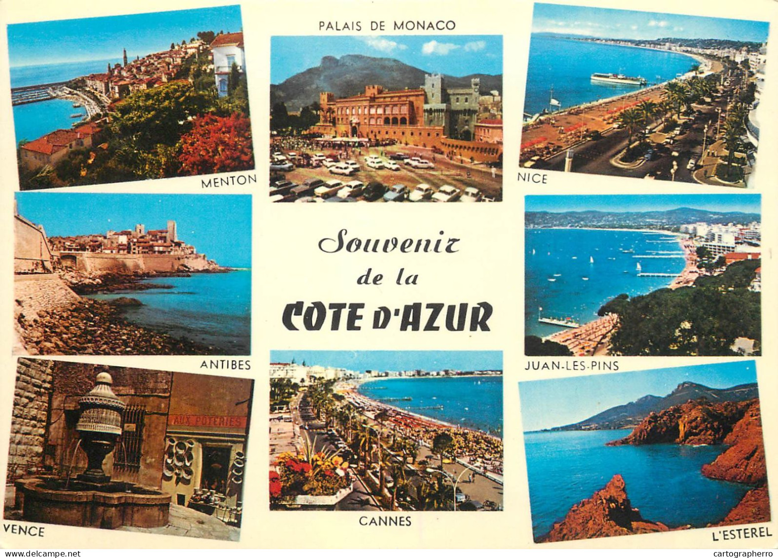 Navigation Sailing Vessels & Boats Themed Postcard Cote D'Azur - Segelboote