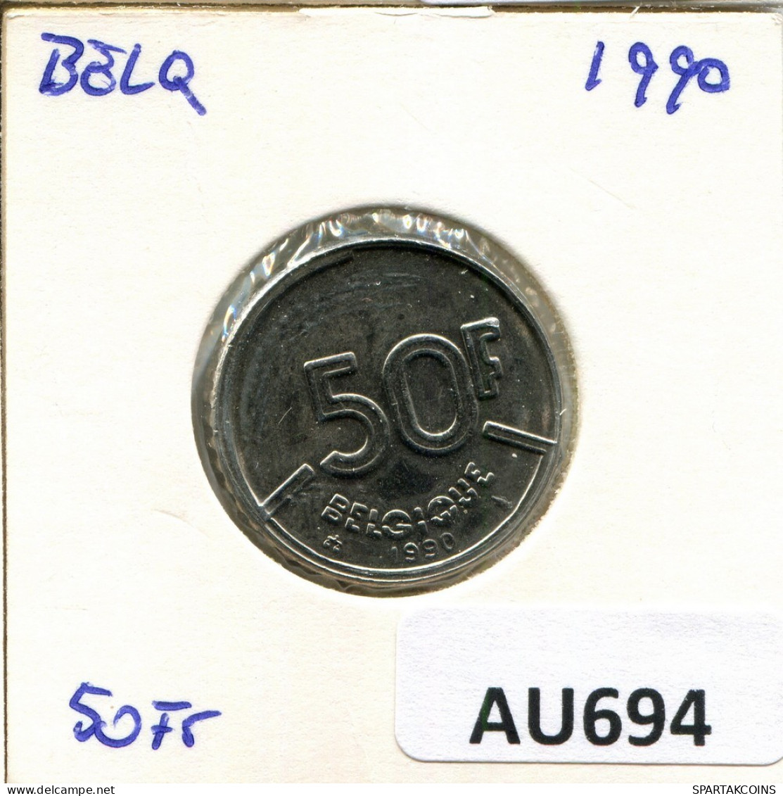 50 FRANCS 1990 Französisch Text BELGIEN BELGIUM Münze #AU694.D.A - 50 Francs