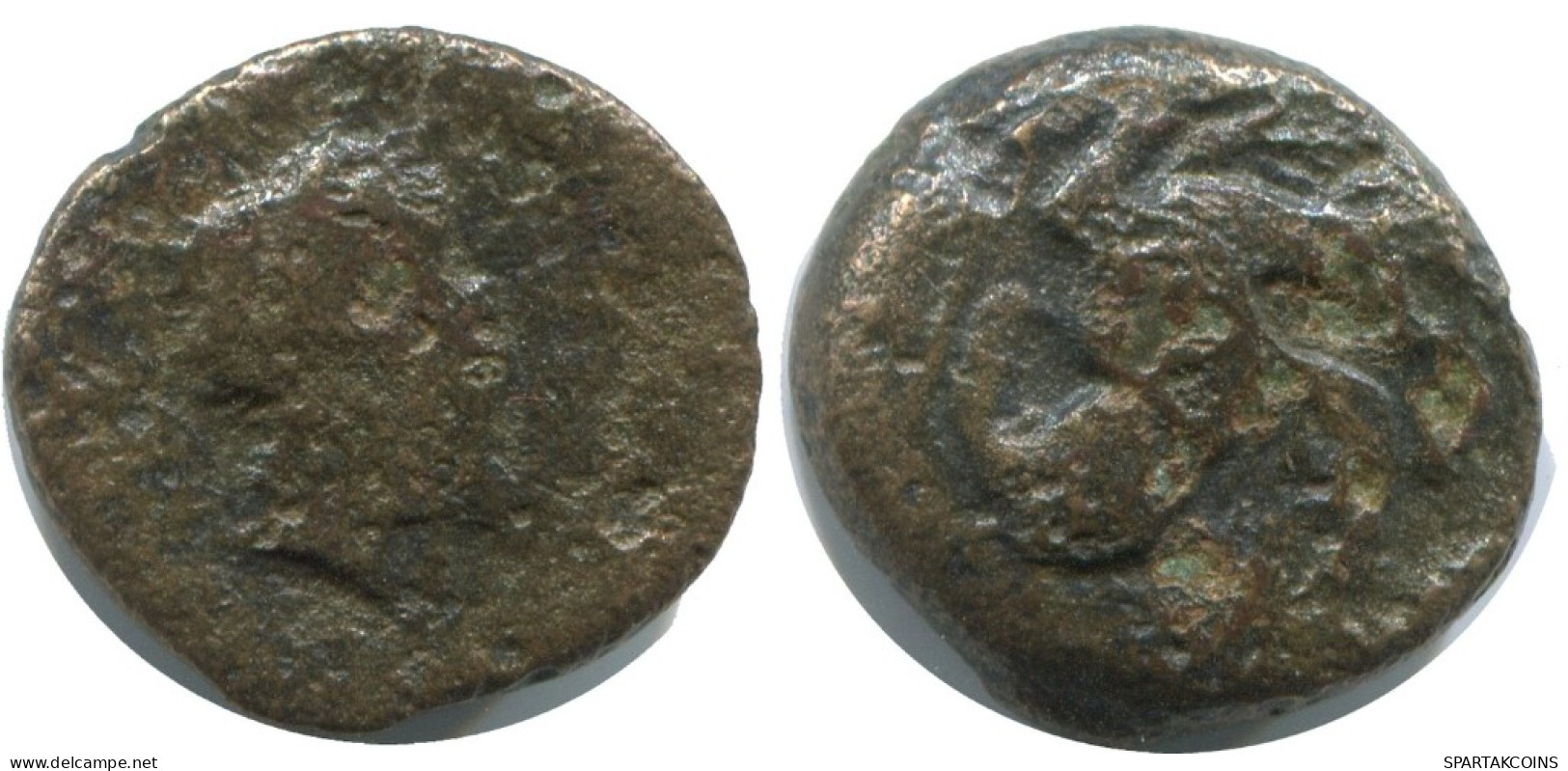 Authentique ORIGINAL GREC ANCIEN Pièce 3.2g/15mm #AG062.12.F.A - Griechische Münzen