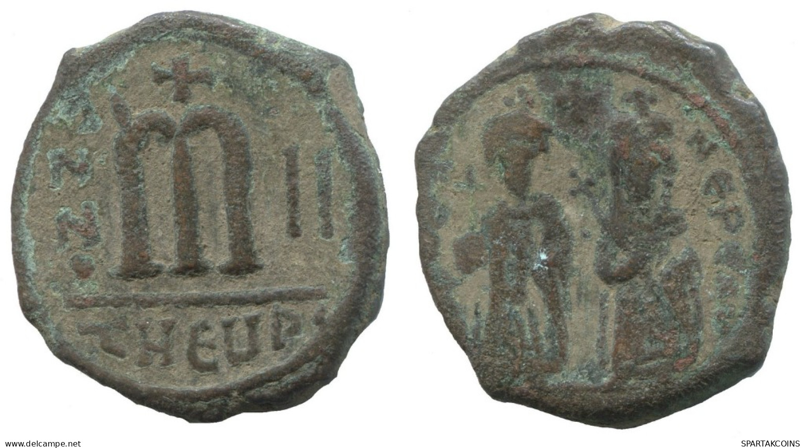 PHOCAS FOLLIS AUTHENTIC ORIGINAL ANCIENT BYZANTINE Coin 10.3g/28mm #AA517.19.U.A - Byzantinische Münzen