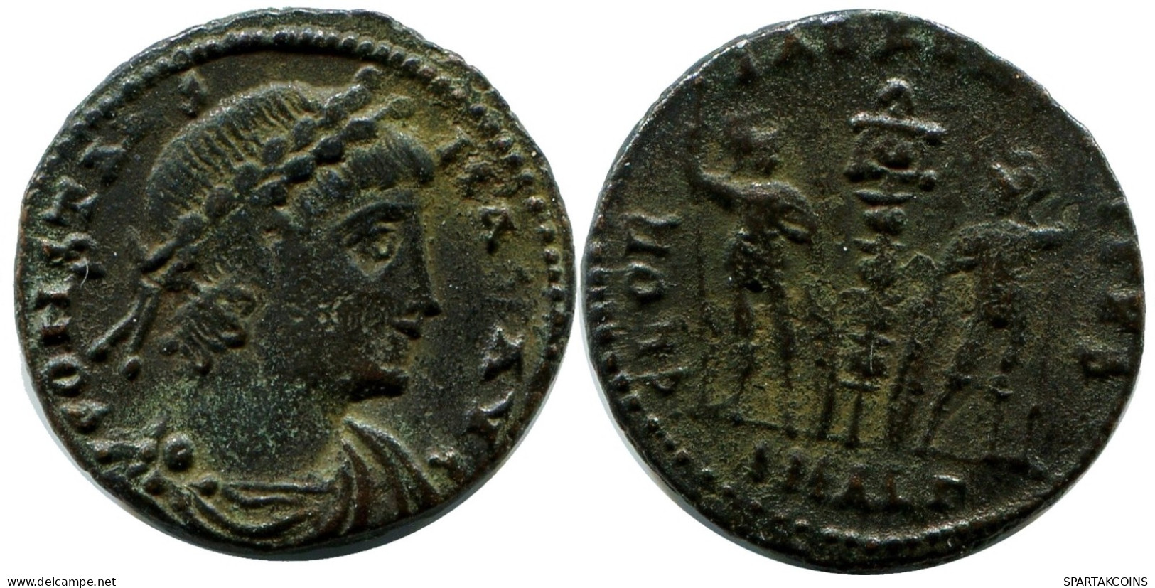 CONSTANS MINTED IN ALEKSANDRIA FROM THE ROYAL ONTARIO MUSEUM #ANC11432.14.F.A - The Christian Empire (307 AD To 363 AD)