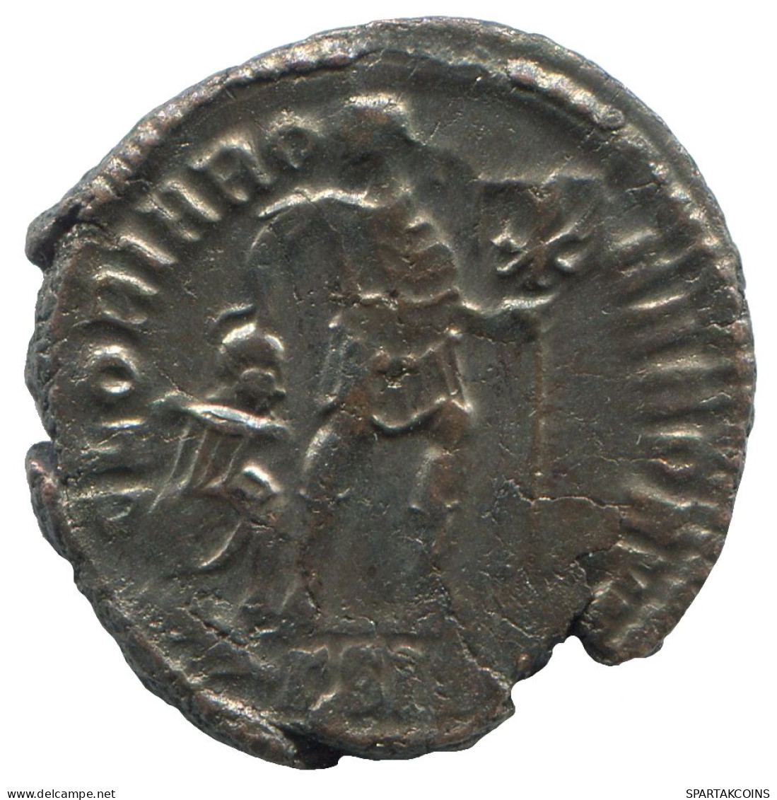 LATE ROMAN IMPERIO Follis Antiguo Auténtico Roman Moneda 2.8g/20mm #SAV1117.9.E.A - The End Of Empire (363 AD Tot 476 AD)