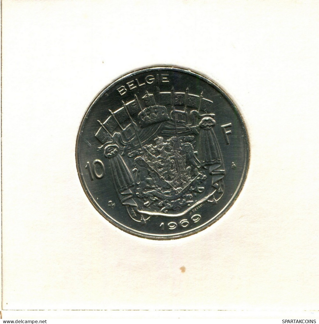 10 FRANCS 1969 DUTCH Text BÉLGICA BELGIUM Moneda #BB237.E.A - 10 Frank