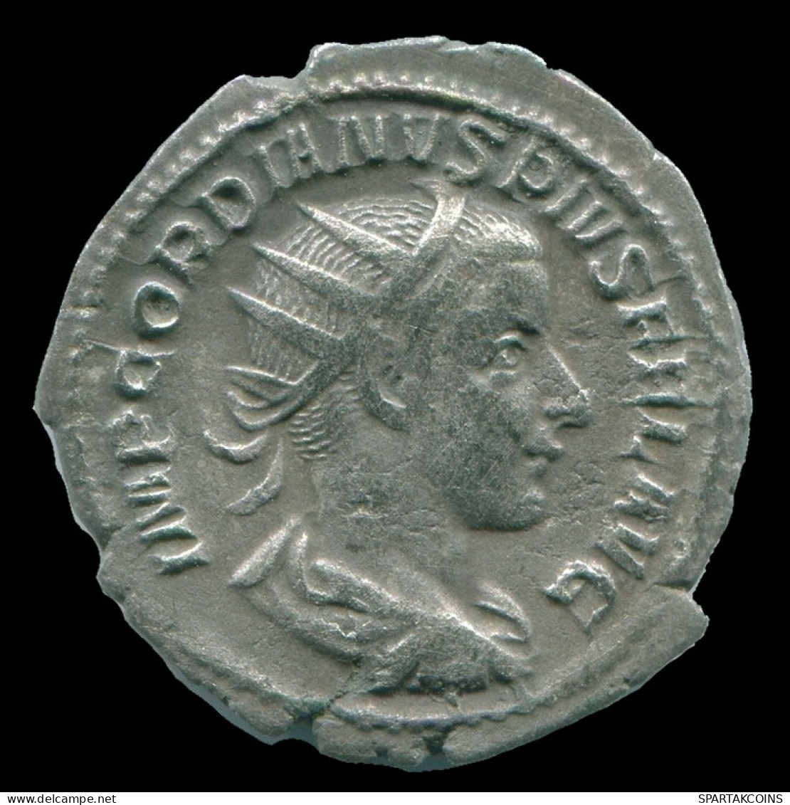GORDIAN III AR ANTONINIANUS ROME Mint AD 239 VIRTVS AVG #ANC13151.35.F.A - La Crisis Militar (235 / 284)