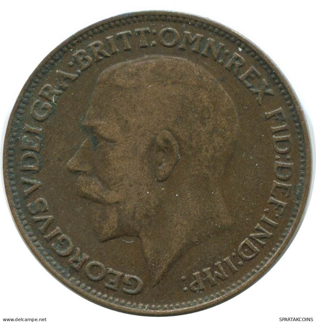 FARTHING 1923 UK GBAN BRETAÑA GREAT BRITAIN Moneda #AG769.1.E.A - B. 1 Farthing