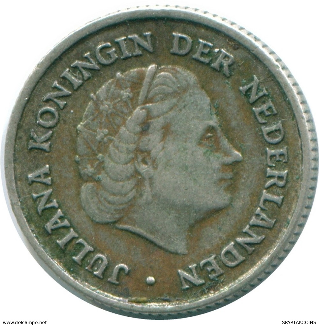 1/10 GULDEN 1963 NIEDERLÄNDISCHE ANTILLEN SILBER Koloniale Münze #NL12616.3.D.A - Antilles Néerlandaises