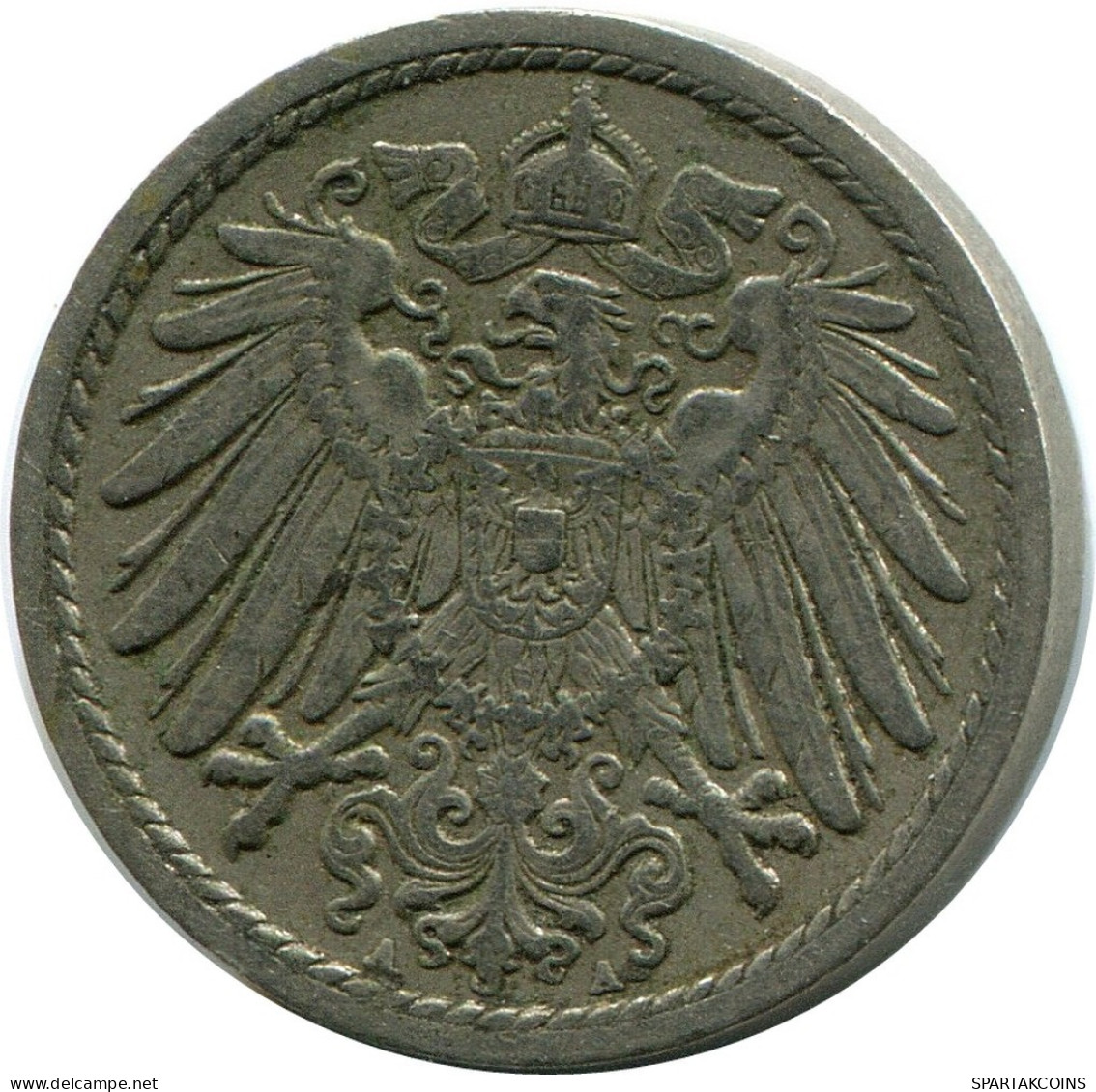 5 PFENNIG 1908 A ALLEMAGNE Pièce GERMANY #DB188.F.A - 5 Pfennig