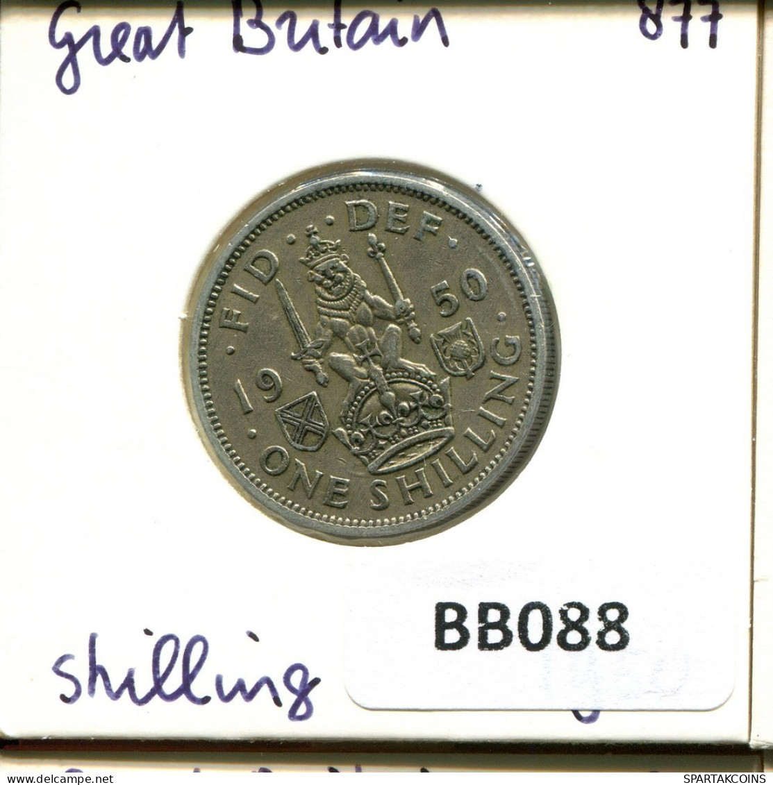 SHILLING 1950 UK GRANDE-BRETAGNE GREAT BRITAIN Pièce #BB088.F.A - I. 1 Shilling