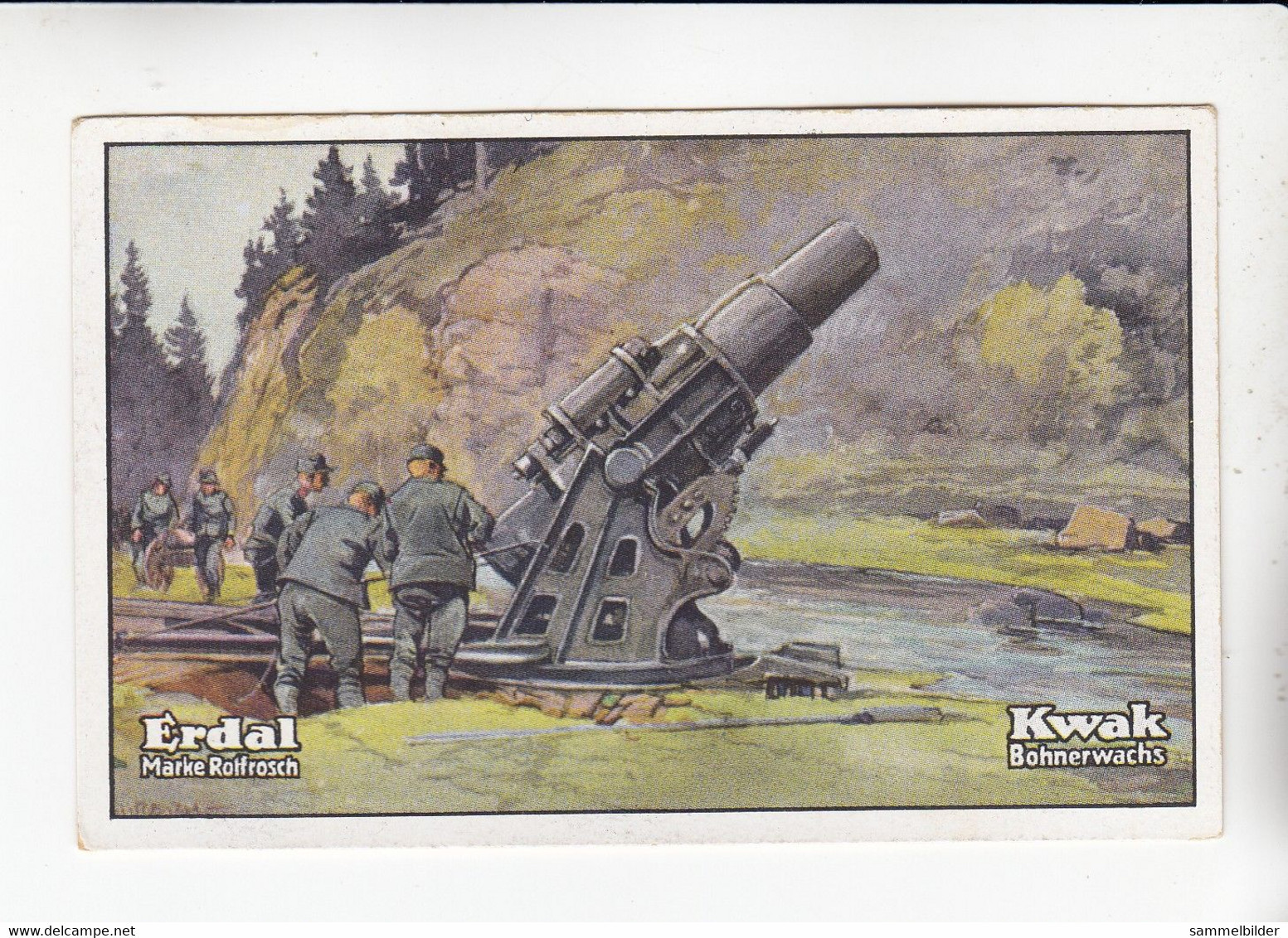 Erdal Kwak  Weltkrieg 1914 -1918 Österreichischer 30,5 Cm Mörser   Am Isonzo   Serie 9 #4 Von 1934 - Autres & Non Classés