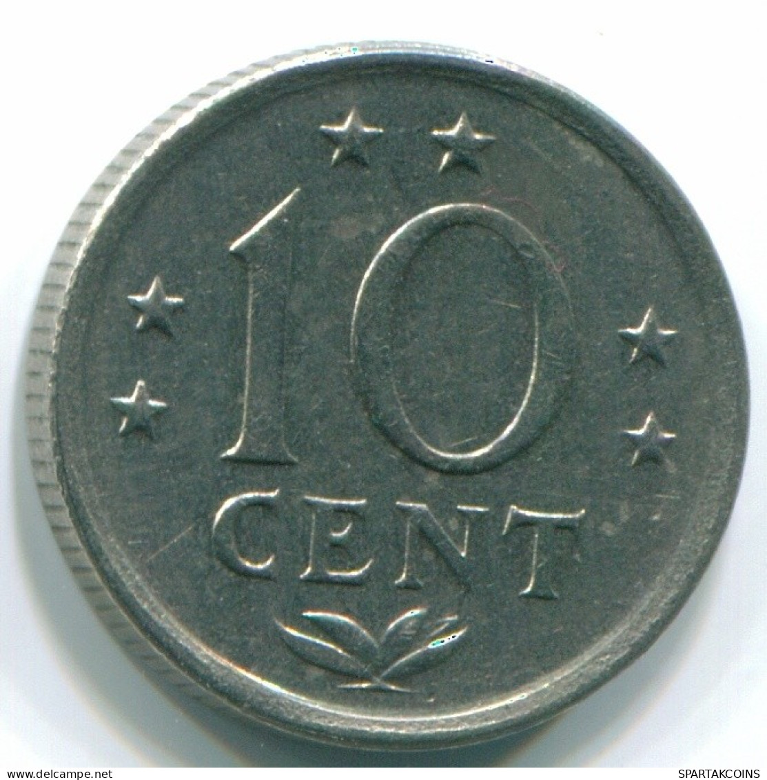 10 CENTS 1970 NETHERLANDS ANTILLES Nickel Colonial Coin #S13345.U.A - Niederländische Antillen