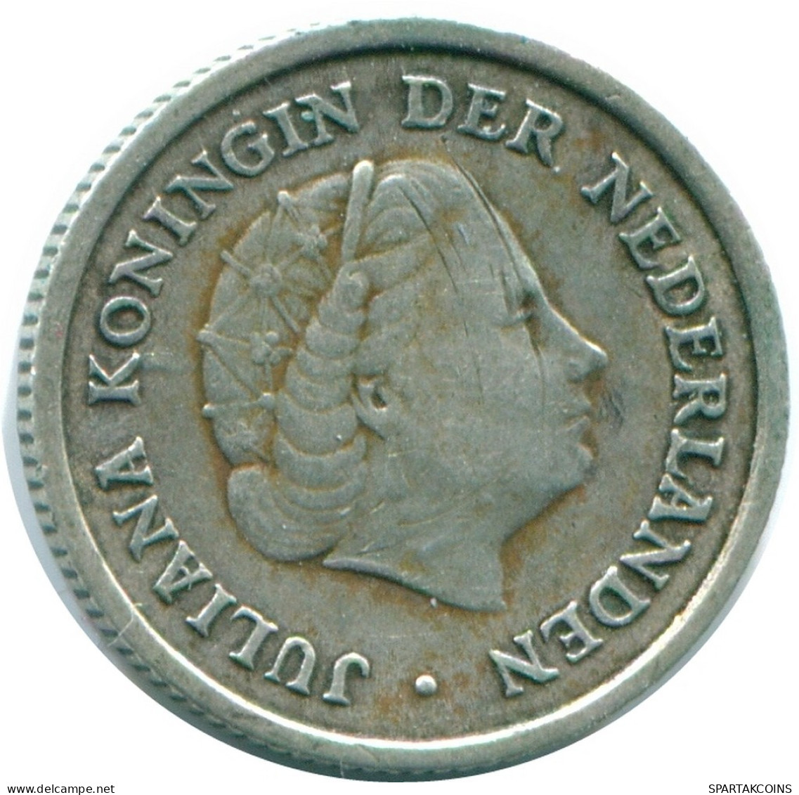 1/10 GULDEN 1962 ANTILLAS NEERLANDESAS PLATA Colonial Moneda #NL12408.3.E.A - Niederländische Antillen