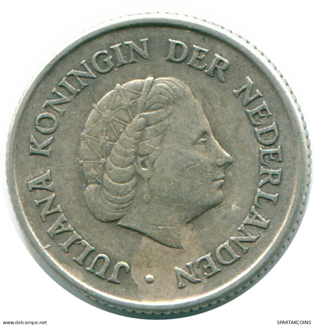 1/4 GULDEN 1967 ANTILLAS NEERLANDESAS PLATA Colonial Moneda #NL11542.4.E.A - Niederländische Antillen