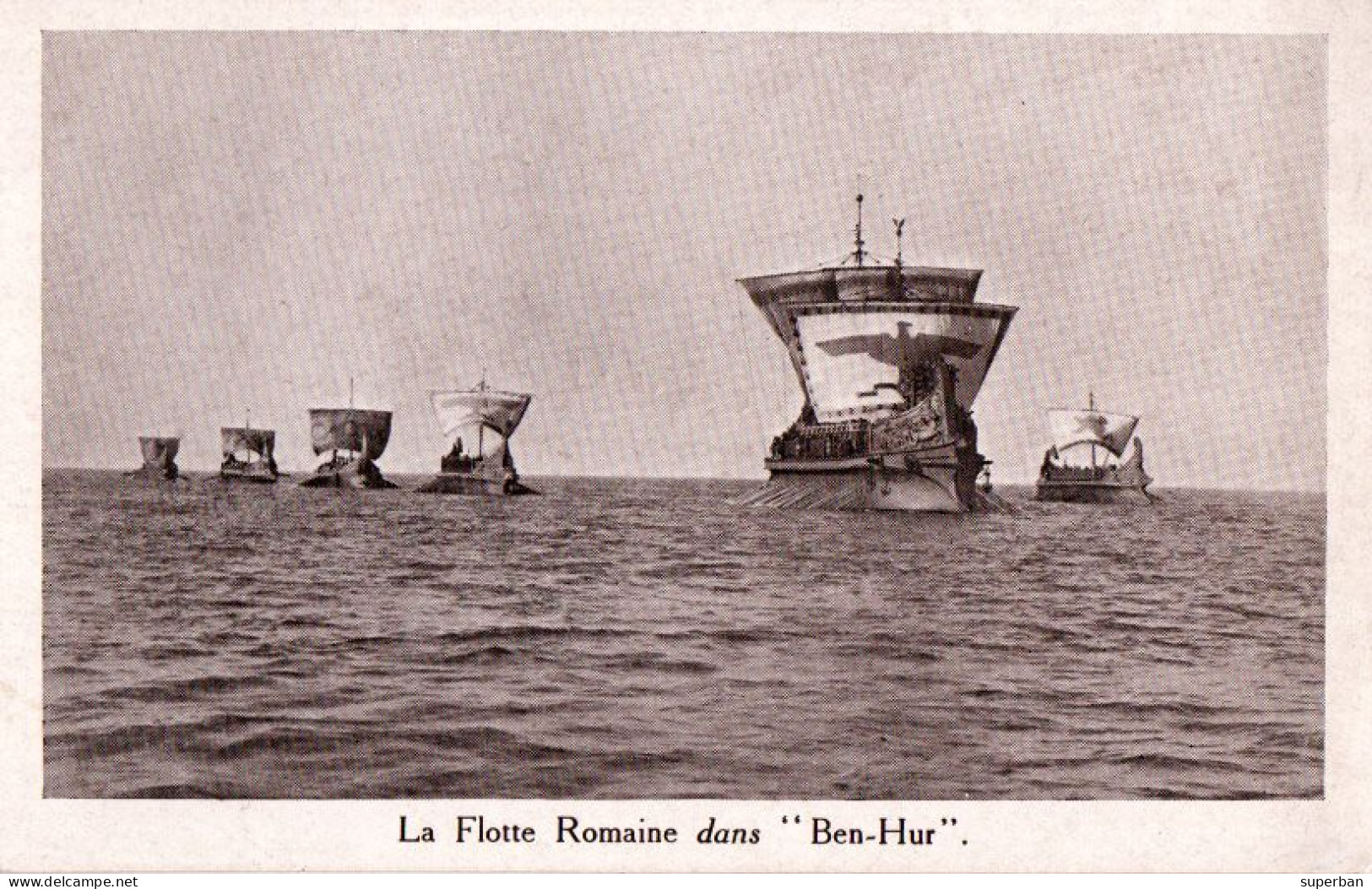 ADVERTISING / PUBLICITÉ Du CINÉMA MADELEINE : LA FLOTTE ROMAINE Dans "BEN-HUR" ~ 1925 - '930 (an636) - Altri & Non Classificati