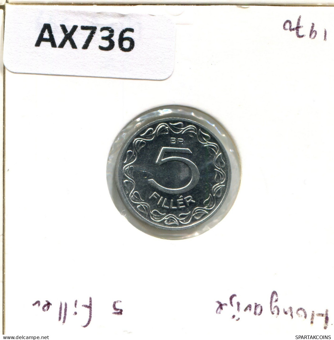 5 FILLER 1970 HUNGARY Coin #AX736.U.A - Ungheria