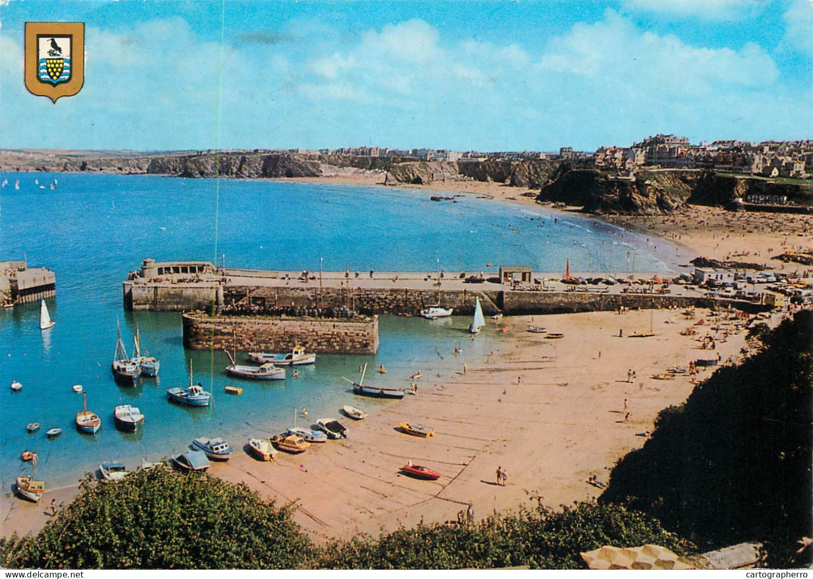 Navigation Sailing Vessels & Boats Themed Postcard Newquay Cornwall Harbour - Segelboote