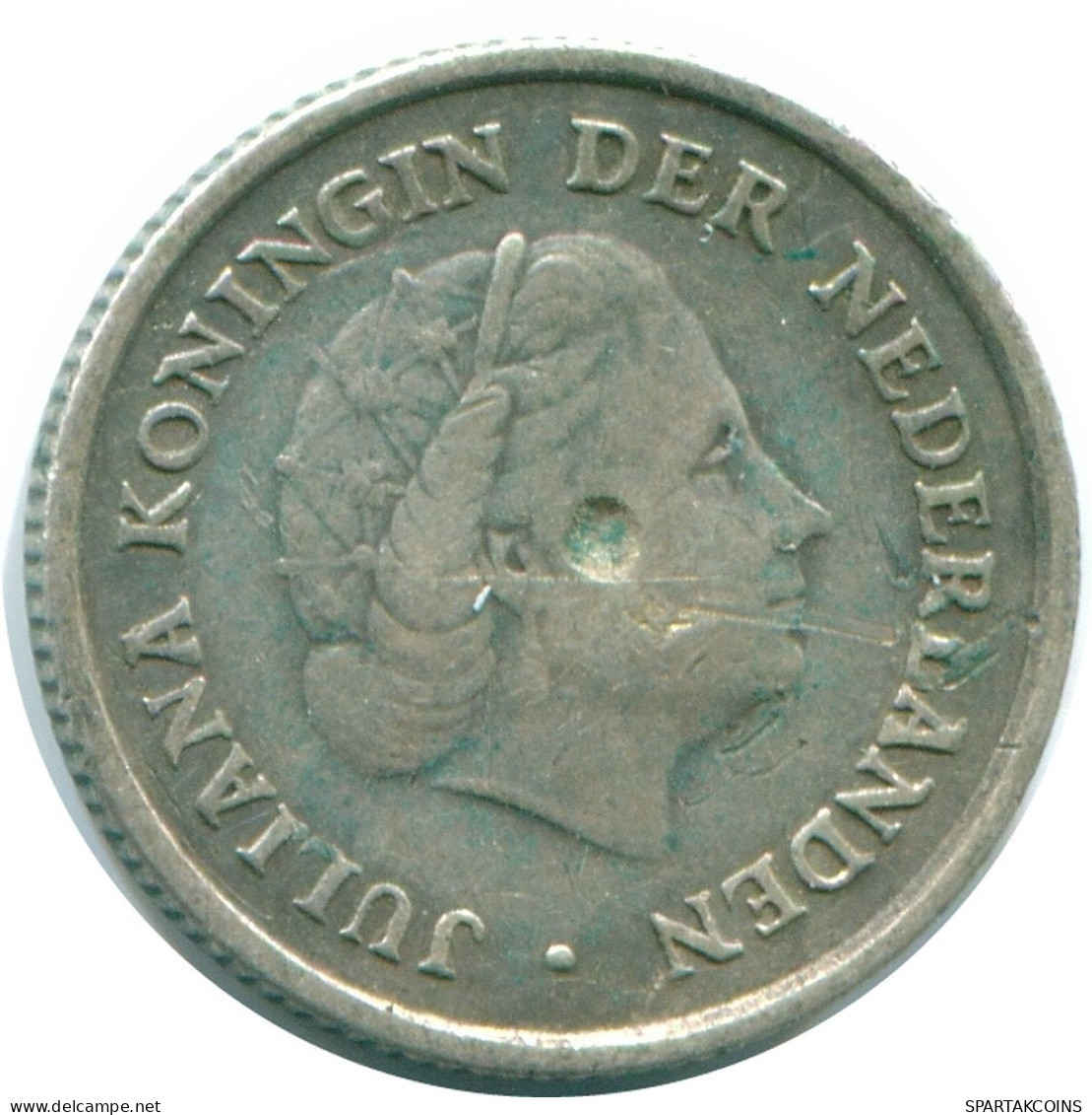 1/10 GULDEN 1962 NETHERLANDS ANTILLES SILVER Colonial Coin #NL12406.3.U.A - Niederländische Antillen
