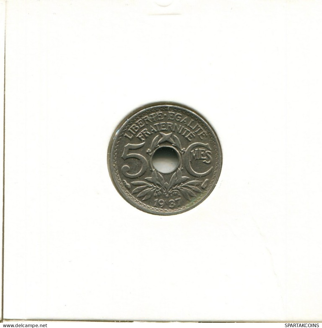 5 CENTIMES 1937 FRANKREICH FRANCE Französisch Münze #AK712.D.A - 5 Centimes