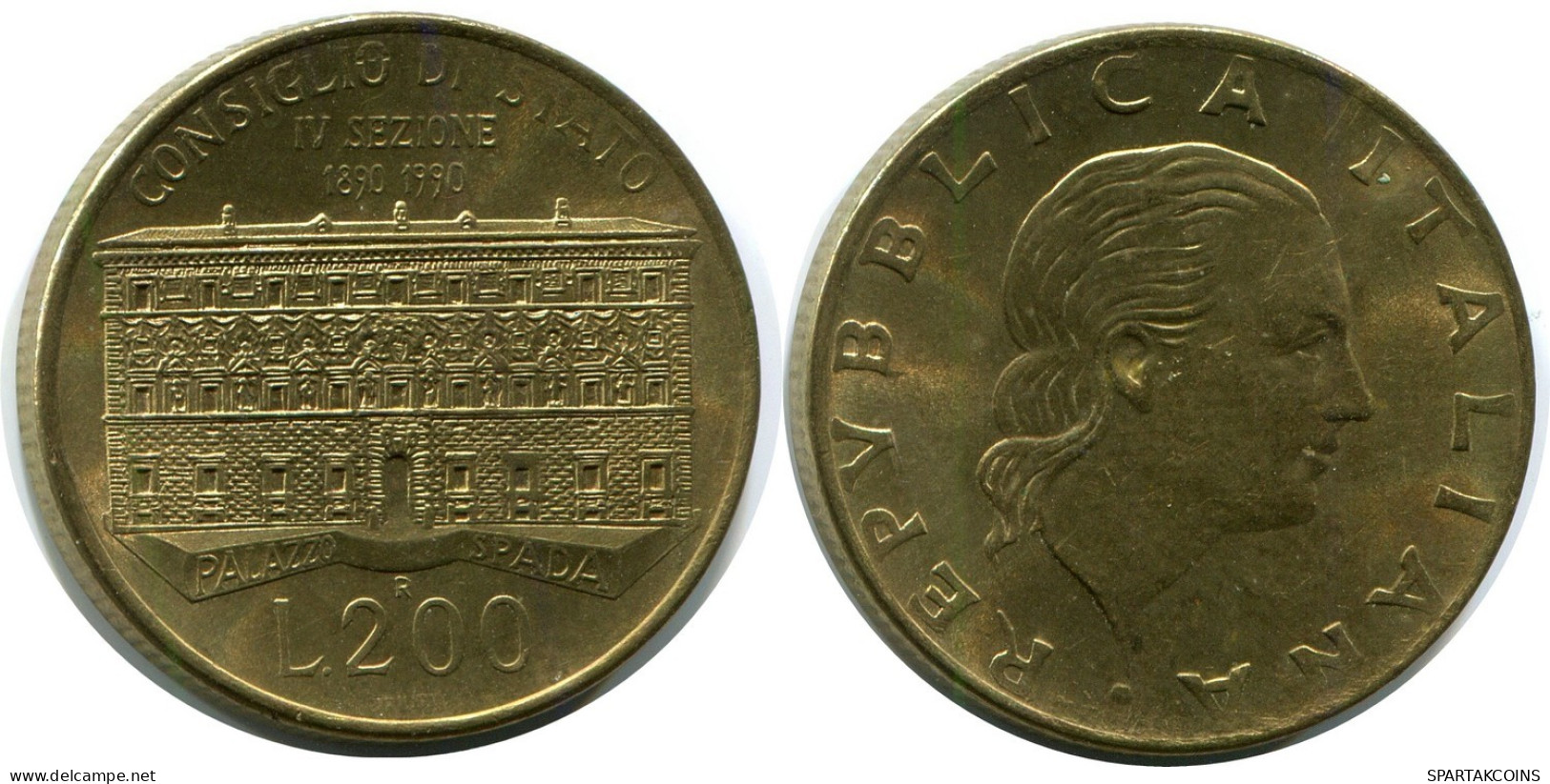 200 LIRE 1990 ITALIE ITALY Pièce #AZ547.F.A - 200 Lire