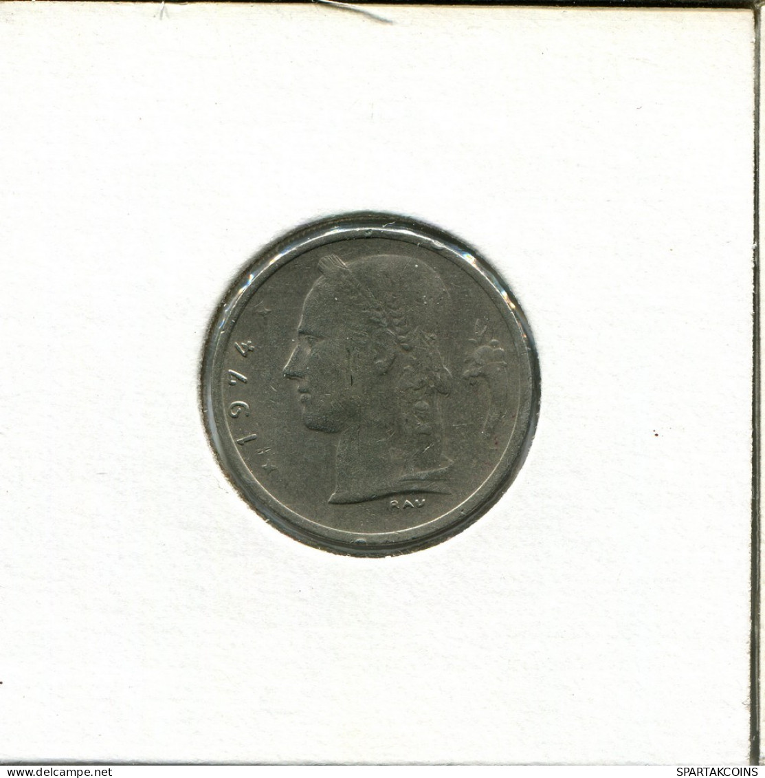 1 FRANC 1974 Französisch Text BELGIEN BELGIUM Münze #AU034.D.A - 1 Franc