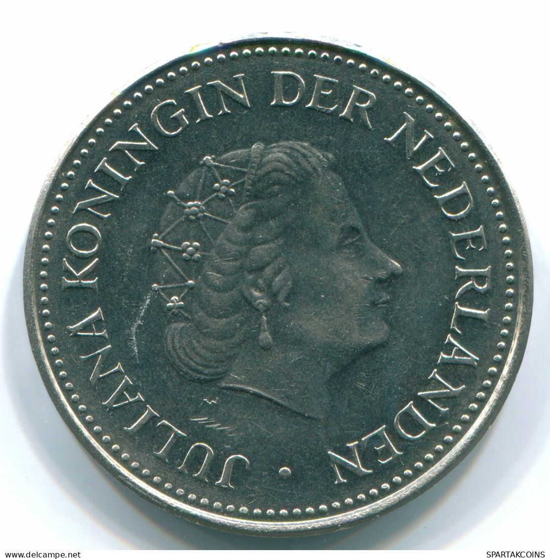 1 GULDEN 1971 NETHERLANDS ANTILLES Nickel Colonial Coin #S11951.U.A - Niederländische Antillen