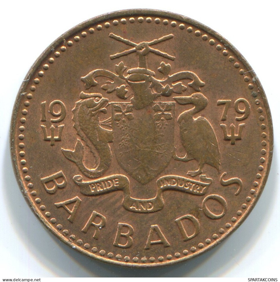 1 CENT 1966-1976 BARBADOS Coin #WW1165.U.A - Barbados