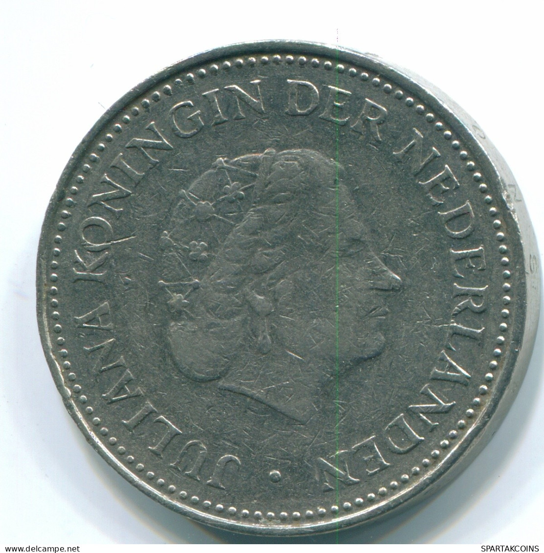 1 GULDEN 1971 NETHERLANDS ANTILLES Nickel Colonial Coin #S11976.U.A - Antilles Néerlandaises