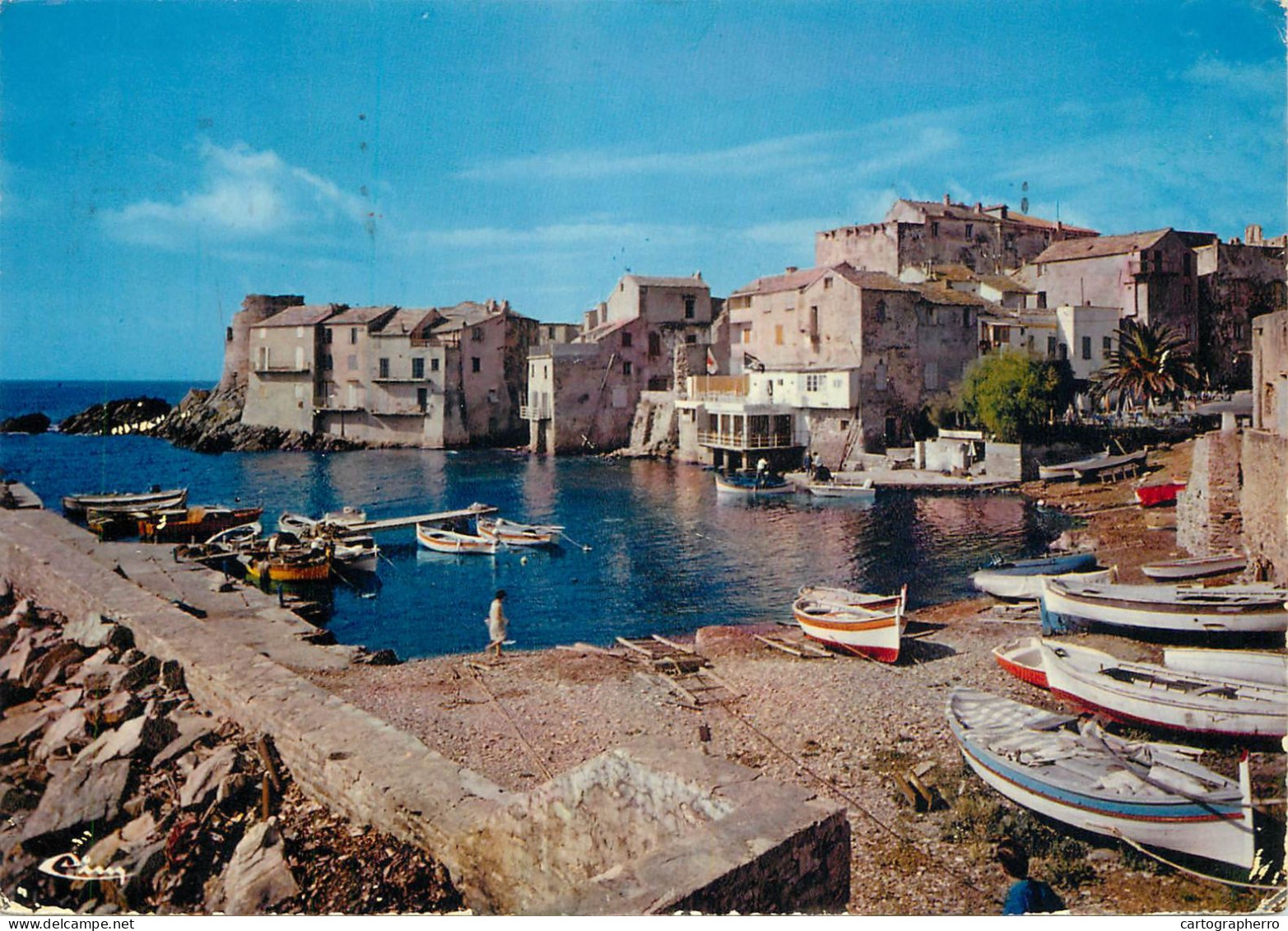 Navigation Sailing Vessels & Boats Themed Postcard Corse Ile De Beaute Erbalunga Le Port De Peche - Sailing Vessels