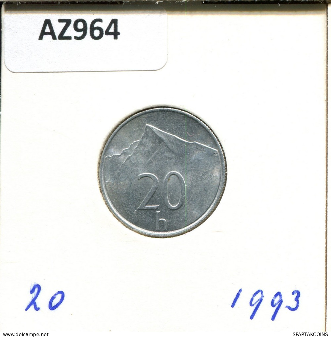 20 HALIEROV 1993 SLOVAKIA Coin #AZ964.U.A - Slovacchia