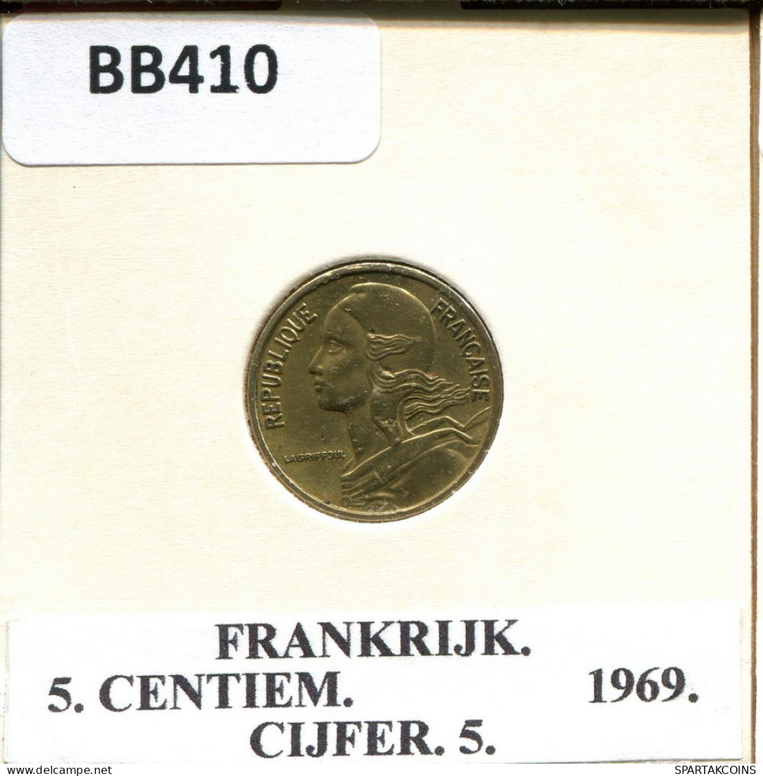 5 CENTIMES 1969 FRANCE Pièce #BB410.F.A - 5 Centimes