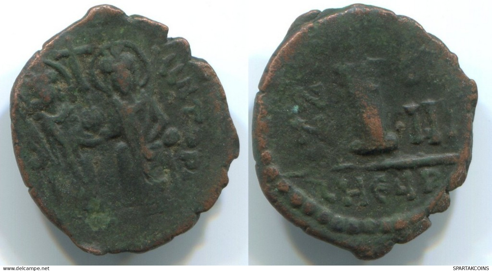 Auténtico Original Antiguo BYZANTINE IMPERIO Moneda 2.6g/18mm #ANT1402.27.E.A - Byzantines