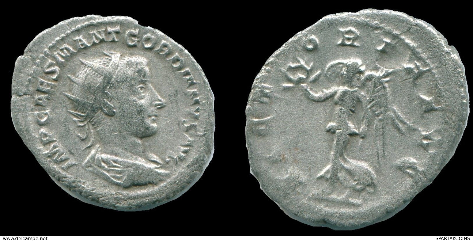 GORDIAN III AR ANTONINIANUS ANTIOCH Mint: AD 238-239 VICTORIA AVG #ANC13168.35.U.A - Der Soldatenkaiser (die Militärkrise) (235 / 284)