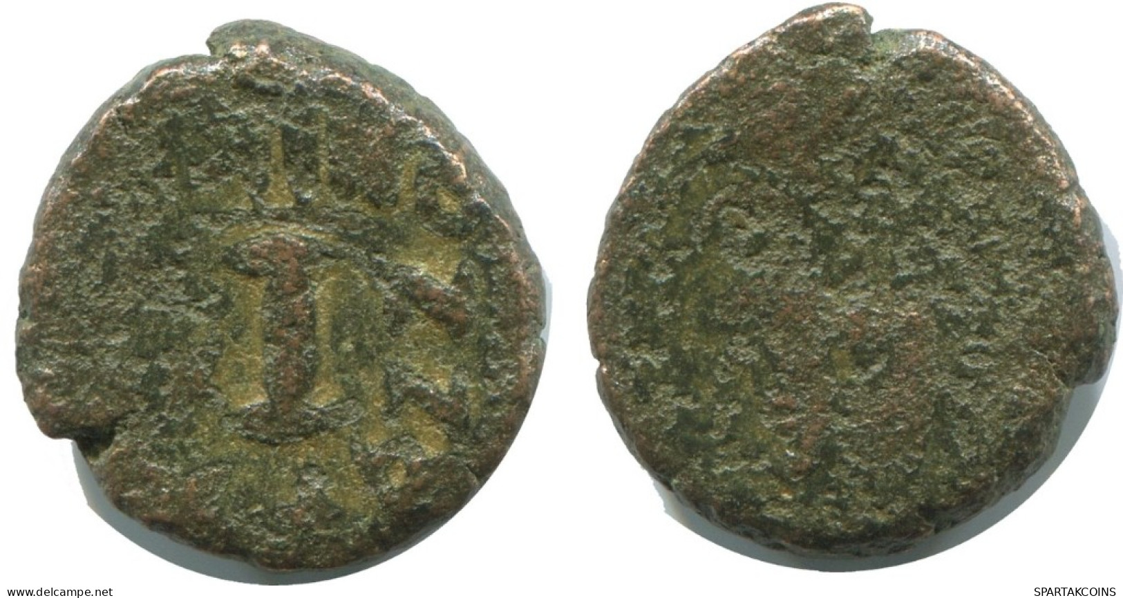 DECANUMMI GENUINE ANTIKE BYZANTINISCHE Münze  2.7g/15mm #AB425.9.D.A - Byzantinische Münzen