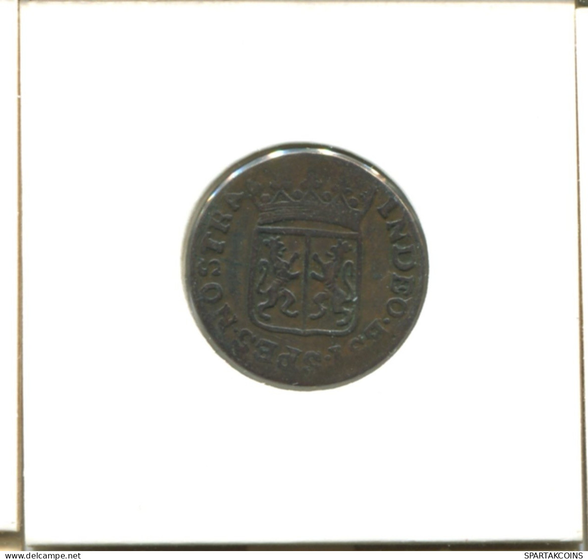 1790 GELDERLAND VOC DUIT NIEDERLANDE OSTINDIEN NY COLONIAL PENNY #E16902.8.D.A - Niederländisch-Indien