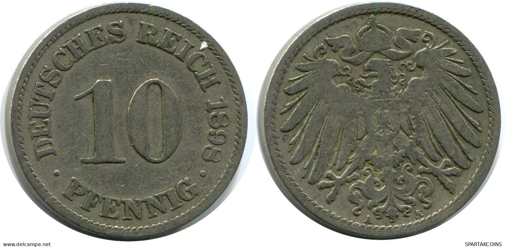 10 PFENNIG 1898 A ALLEMAGNE Pièce GERMANY #DB302.F.A - 10 Pfennig