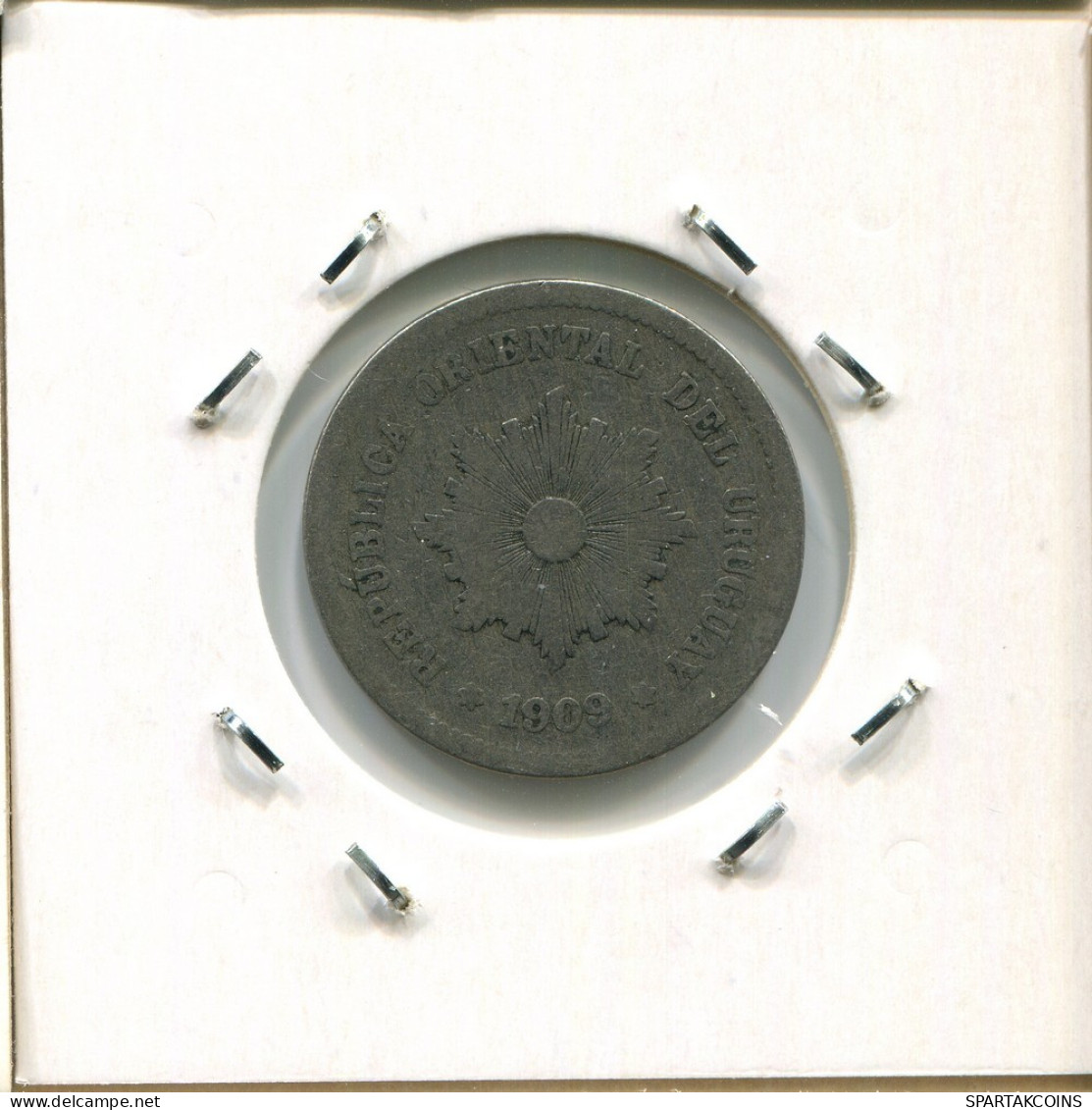 5 CENTESIMOS 1909 URUGUAY Moneda #AR483.E.A - Uruguay