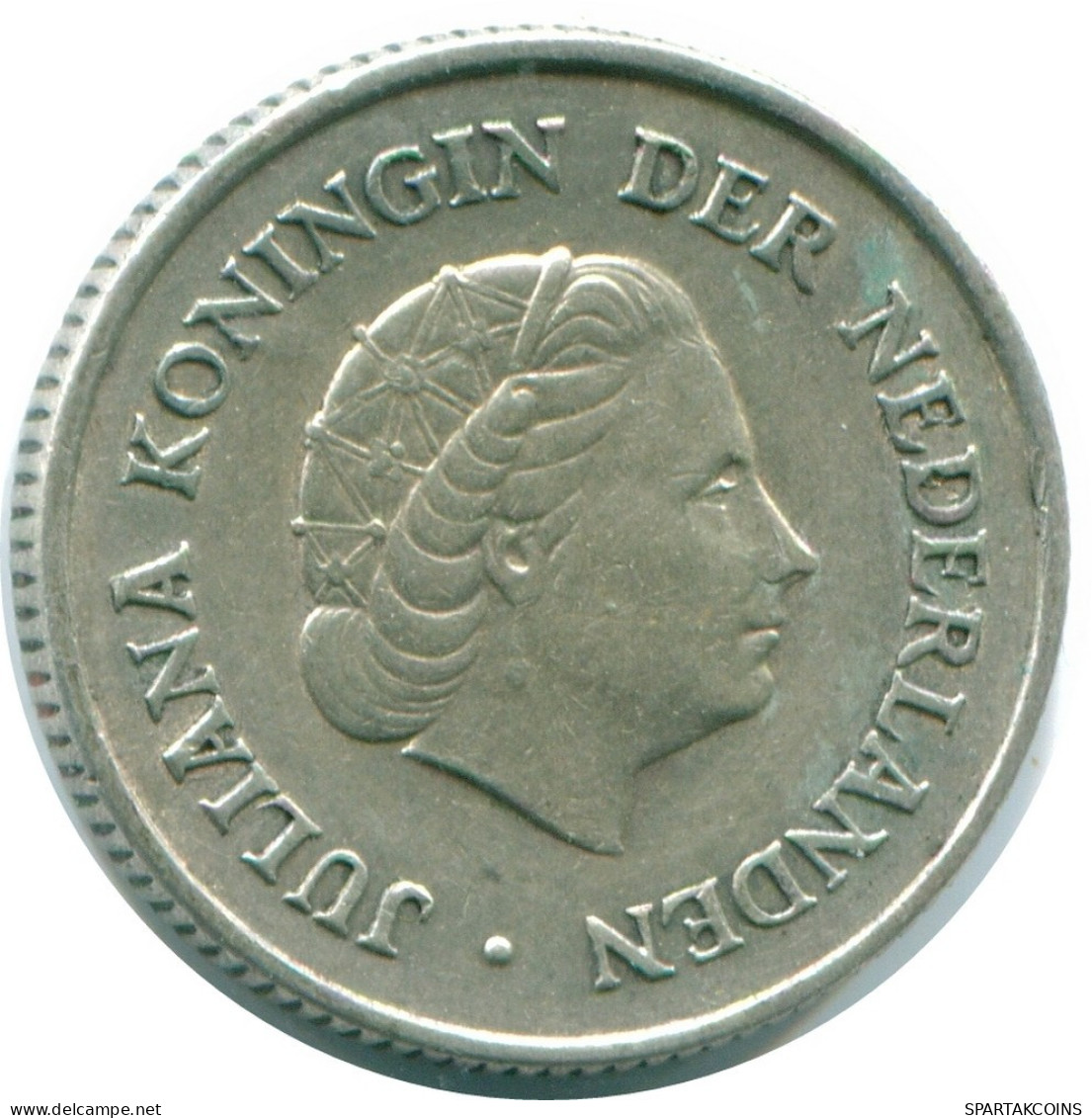 1/4 GULDEN 1965 NIEDERLÄNDISCHE ANTILLEN SILBER Koloniale Münze #NL11313.4.D.A - Antilles Néerlandaises