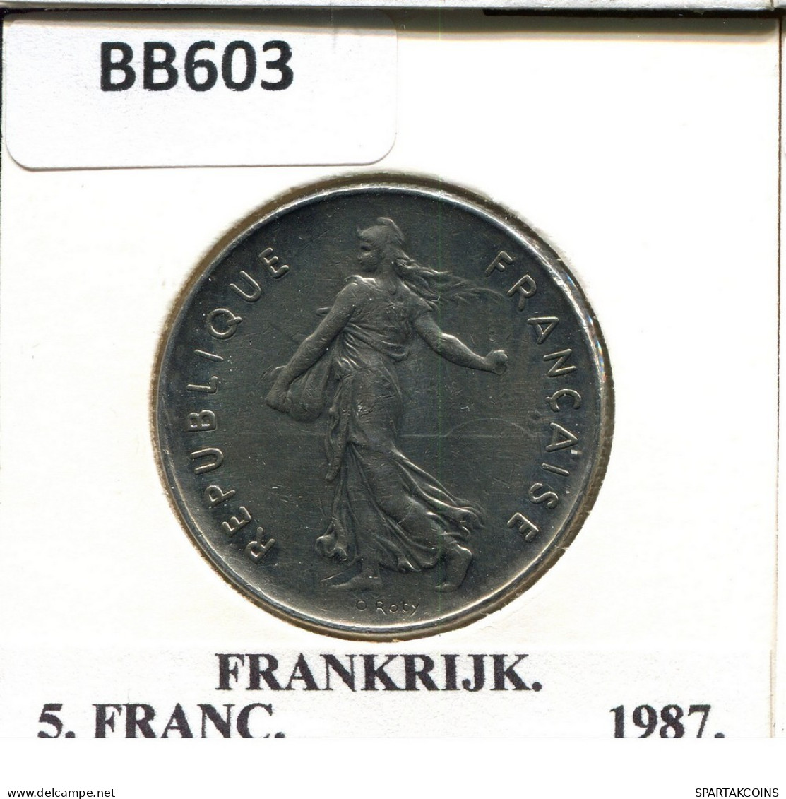 5 FRANCS 1987 FRANCIA FRANCE Moneda #BB603.E.A - 5 Francs