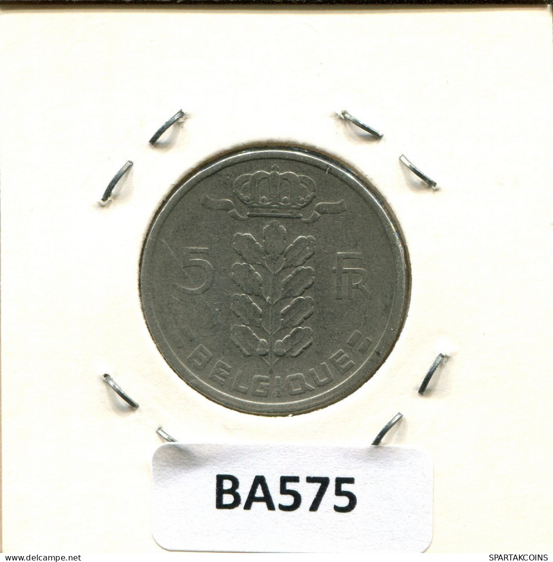 5 FRANCS 1948 FRENCH Text BELGIQUE BELGIUM Pièce #BA575.F.A - 5 Franc