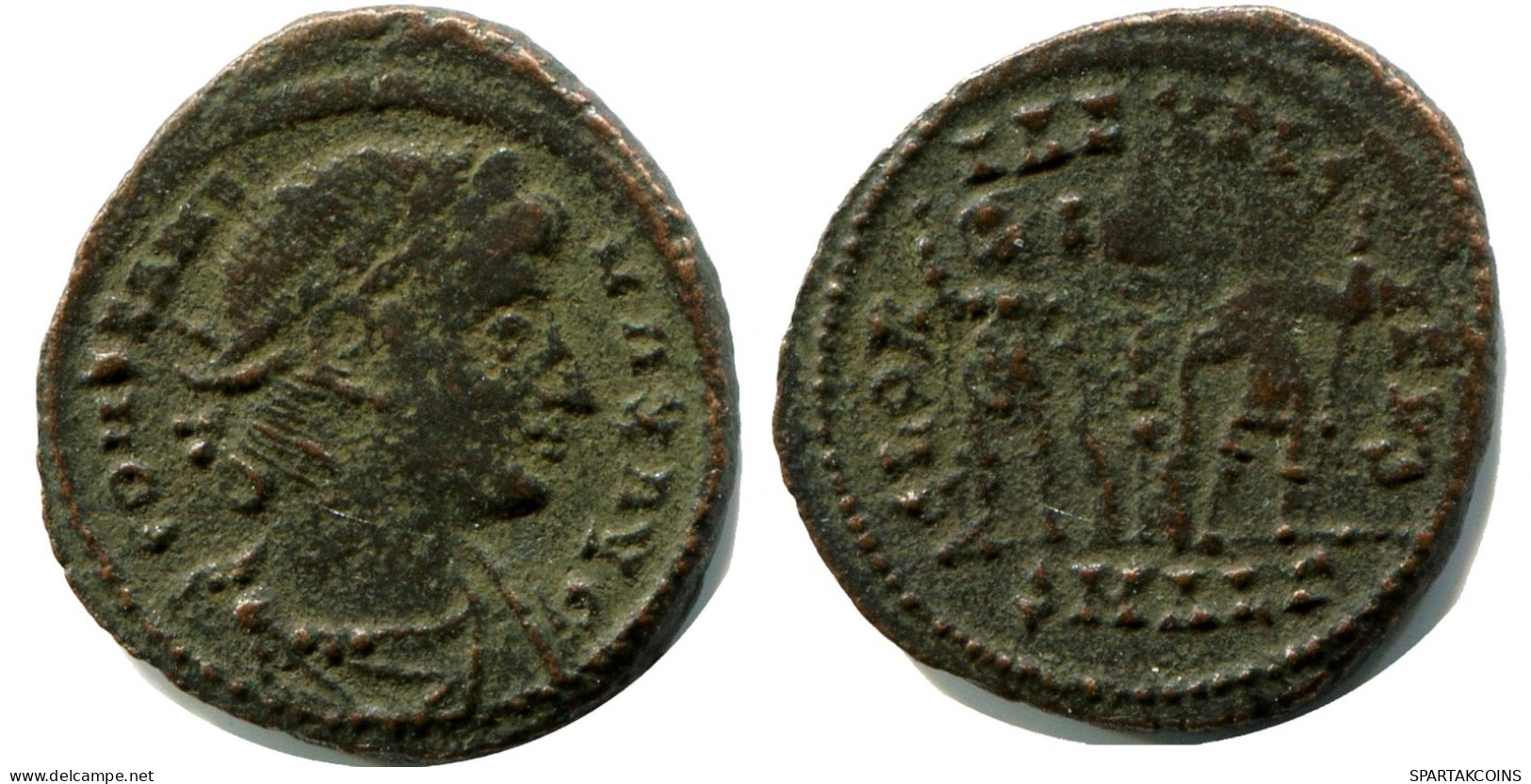 CONSTANS MINTED IN ALEKSANDRIA FOUND IN IHNASYAH HOARD EGYPT #ANC11406.14.U.A - The Christian Empire (307 AD Tot 363 AD)