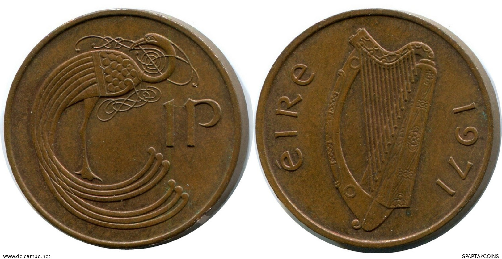 1 PENNY 1971 IRELAND Coin #AX914.U.A - Ireland