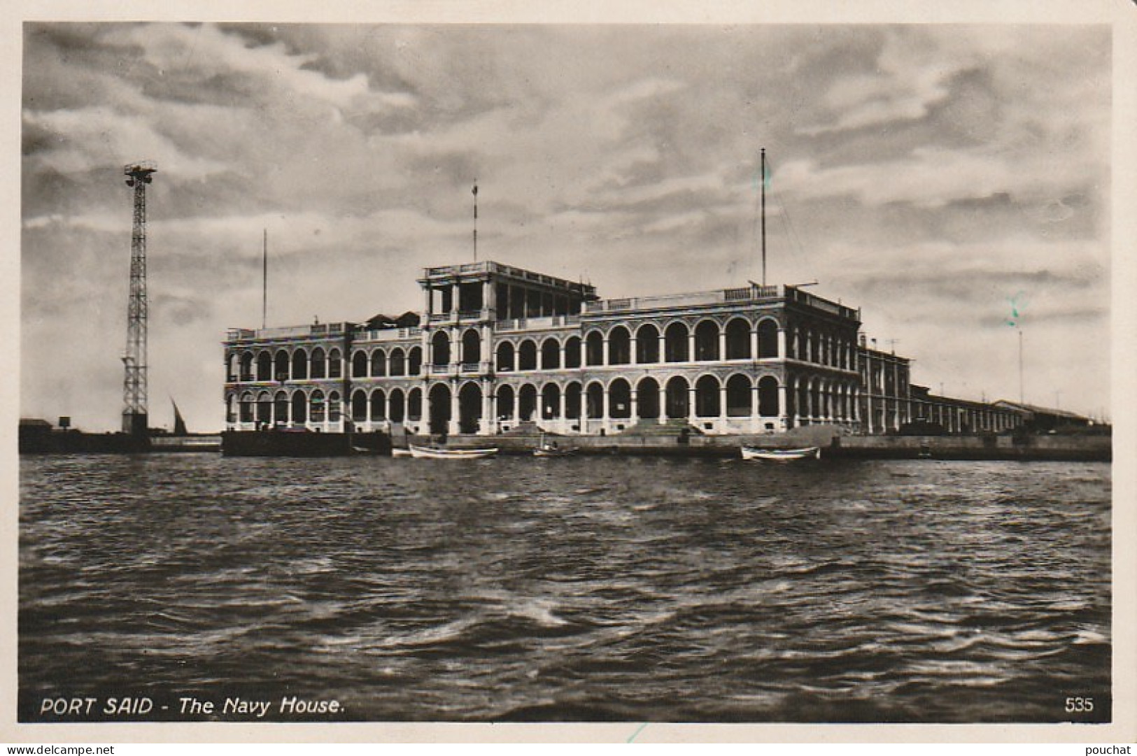 NE 20- EGYPT - PORT SAID - THE NAVY HOUSE - 2 SCANS - Port Said