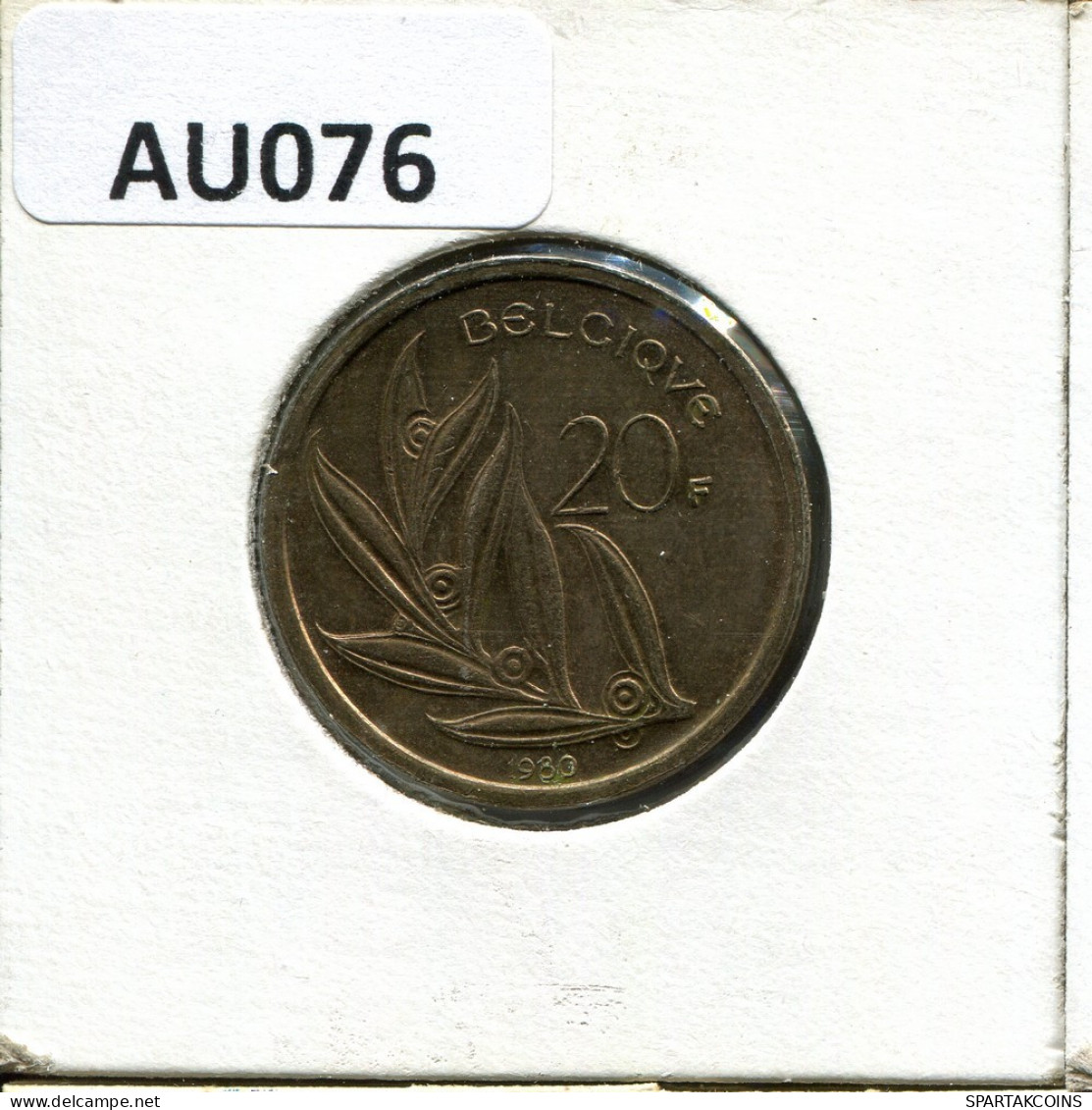 20 FRANCS 1980 Französisch Text BELGIEN BELGIUM Münze #AU076.D.A - 20 Francs