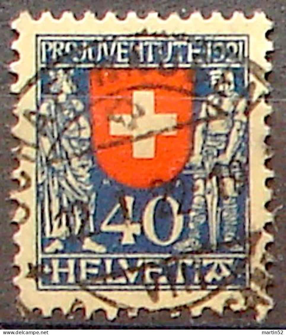 Schweiz Suisse 1921: Kaiser & Tell Zu WI 20 Mi 174 Yv 187 Mit Voll-Stempel SCHAFFHAUSEN 12.I.22 (Zu CHF 90.00) - Usati