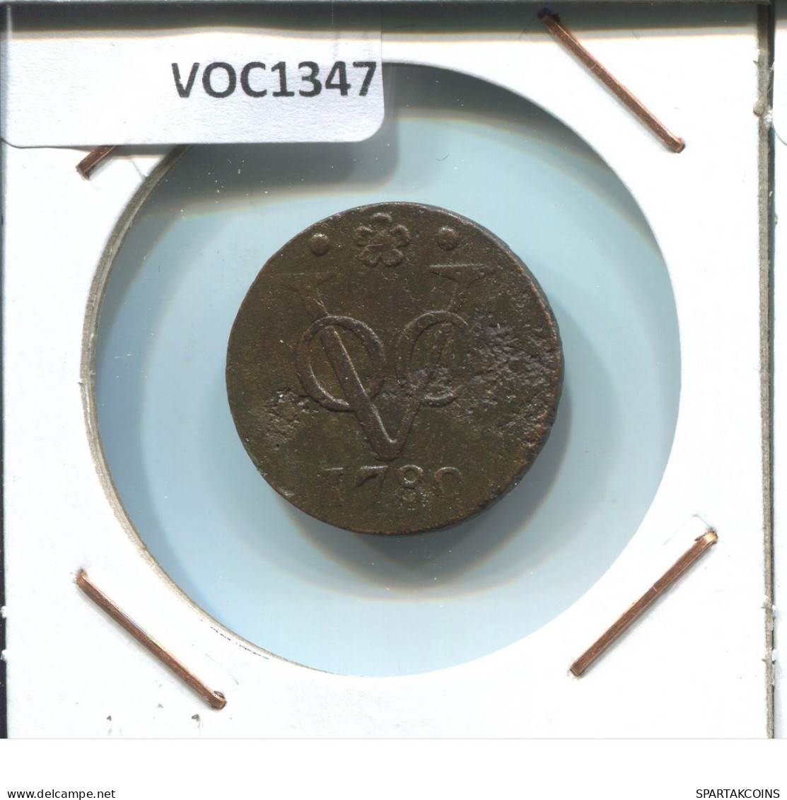 1780 HOLLAND VOC Duit NEERLANDÉS NETHERLANDS Colonial Moneda #VOC1347.12.E.A - Nederlands-Indië